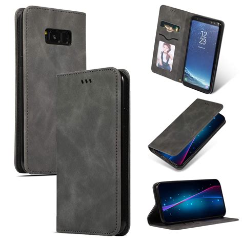 Samsung Galaxy S8 Plus Case Dteck Smooth Pu Leather Flip Folio Wallet Card Slots Case Cover