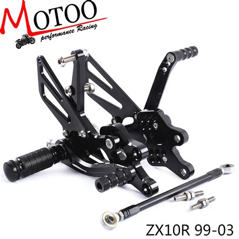 Motoo Full Cnc Aluminum Motorcycle Adjustable Rearsets Rear Sets Foot