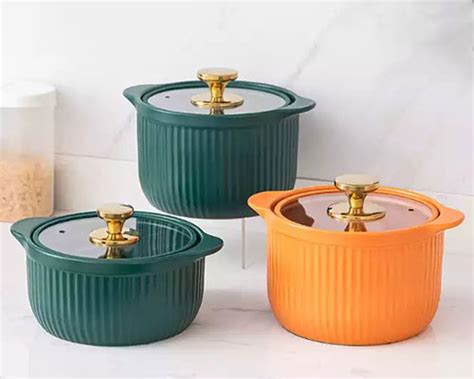 Ceramic Pots For Kitchen | 2.5L Best Ceramic Cookware