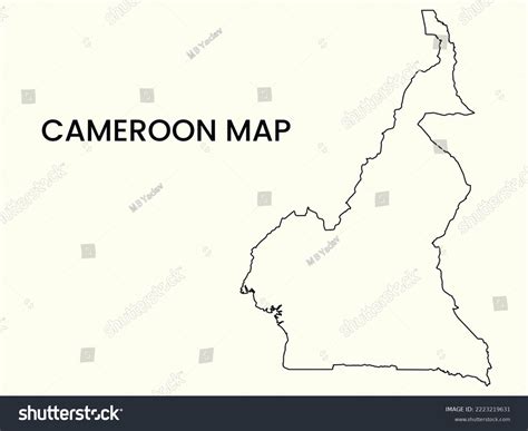 Map Cameroon Outline Map Cameroon Vector Stock Vector (Royalty Free ...