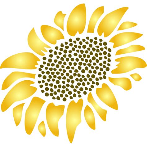 Free Printable Sunflower Stencil Printable Word Searches