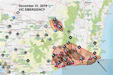 Map Victoria Fires _12-31_local - Wildfire Today