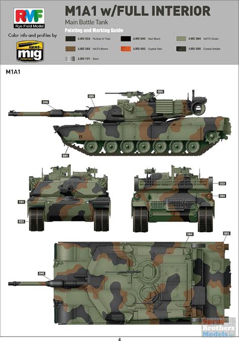 RFMRM5007 1 35 Rye Field Model M1A1 M1A2 Abrams With Full Interior 2