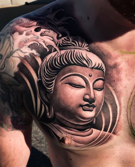 Update More Than Buddha Chest Tattoo Best In Cdgdbentre