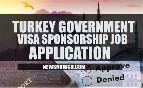 TURKEY GOVERNMENT VISA SPONSORSHIP JOB