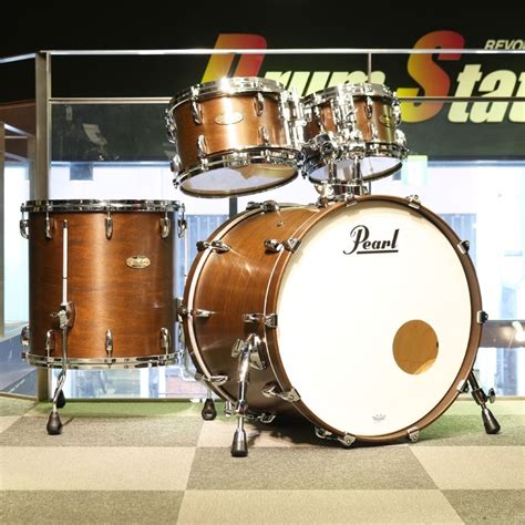 Pearl Masters Maple Pure 4pc Drum Kit 382 Nature Walnut BD22TT10