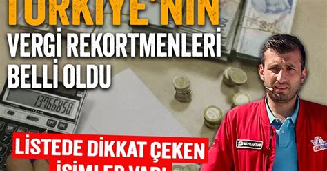 T Rkiye De Gelir Vergisi Rekortmeni Belli Oldu Herkes Duysun