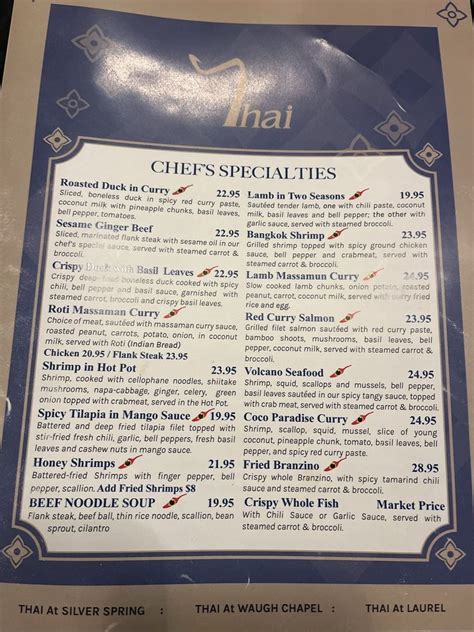 Thai At Waugh Chapel Menu (Full Menu Update 2026)
