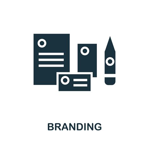 Branding icon. Simple illustration from creative package collection