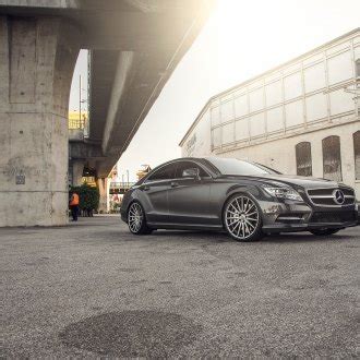 Stanced Out Mercedes Cls With Sport Suspension And Vossen Rims