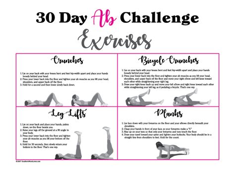 Crunches Challenge Before And After