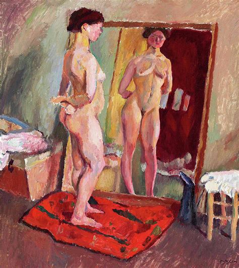 Naked In Front Of The Mirror Digital Remastered Edition Painting By