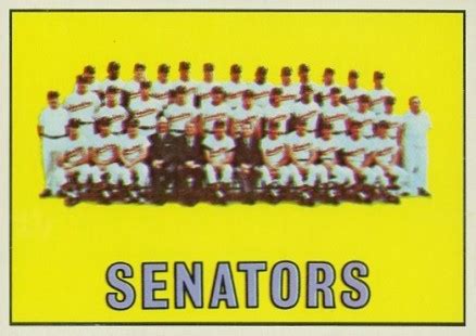 1967 Topps Washington Senators #437 Baseball - VCP Price Guide