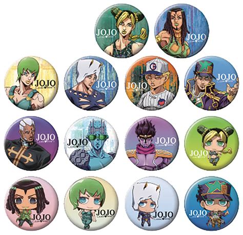 Jan Jojos Bizarre Adventure Stone Ocean Pc Button Asst