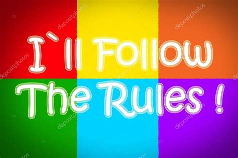 I Will Follow The Rules — Stock Photo © IlianaMihaleva #56309173