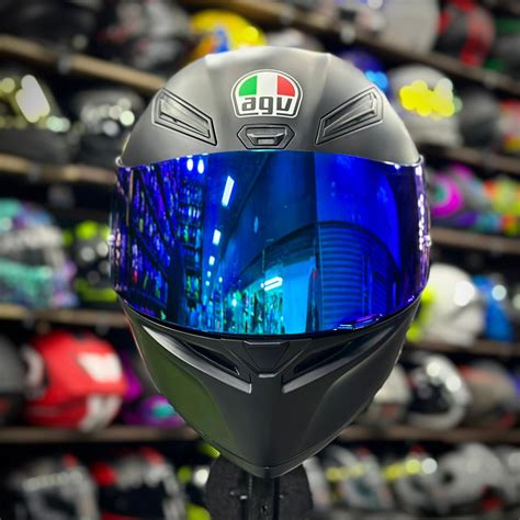 Casco Certificado Agv K S Matt Black Combo Visor Transparente