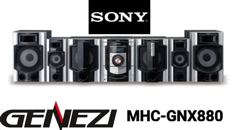 Pequeño análisis Minicomponente Sony Genezi MHC GNX880 YouTube