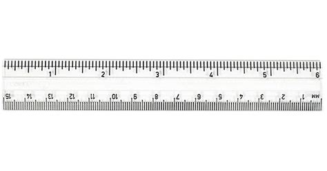 Clear Plastic 6 Ruler Inches Metric CHL80610 Charles Leonard Rulers