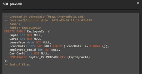 Constraints In Mysql And How To Model Them In Vertabelo Vertabelo Database Modeler