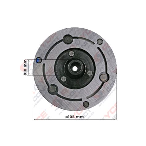 Embreagem Do Compressor Delphi Cvc Rc 600 058 059 062 Espelho Eixo