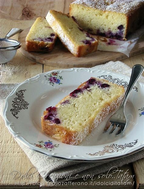 Plumcake Allo Yogurt E Mirtilli Freschi