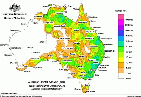 2020-10-18 weekly rain map - Grain Central