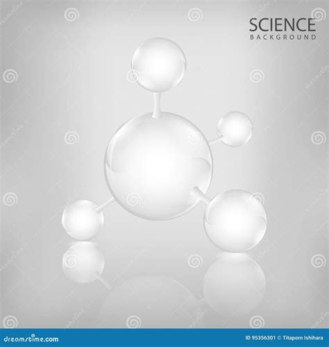 De Wetenschaps Van De Achtergrond Celmolecule Vector Vector Illustratie ...