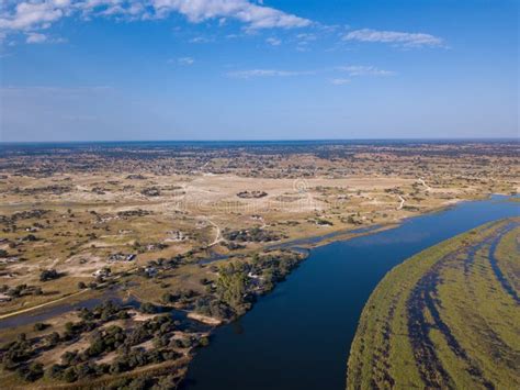 Okavango Delta River in North Namibia, Africa Stock Photo - Image of ...