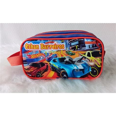 Estojo Escolar Duplo Personalizado Hot Wheels Shopee Brasil