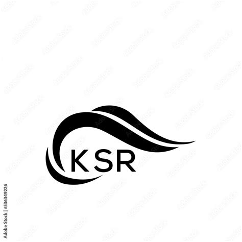 KSR letter logo. KSR blue image on white background. KSR Monogram logo ...