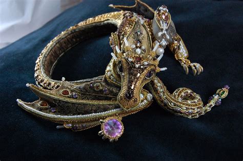 Золотой дракон — Бисерный Дайджест Bead Embroidered Pendant, Beaded ...