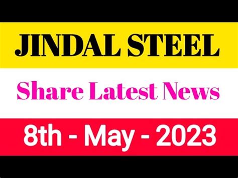 Jindal Steel Target Tomorrow Jindal Steel Latest News Today Jindal