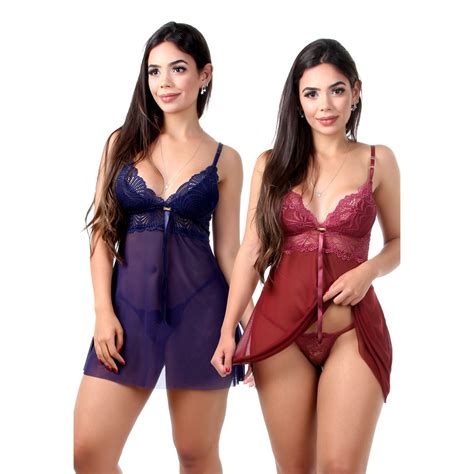 Camisola Sexy Transparente ViDa Store Lingerie Renda E Tule Sensual Sem