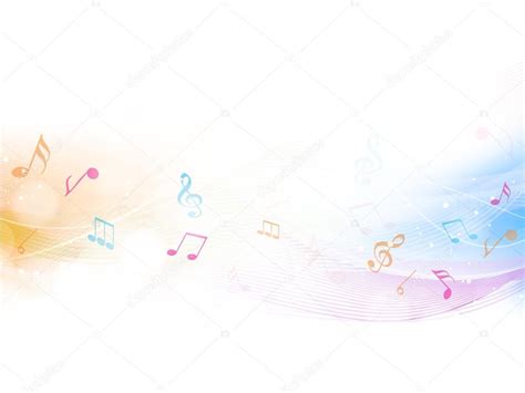 Fundo Musical Abstrato Notas Musicais Stock Vector By