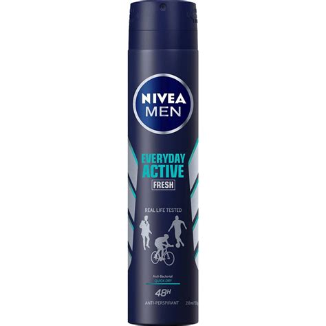 Nivea Men Everyday Active Fresh Antiperspirant Deodorant Ml Woolworths