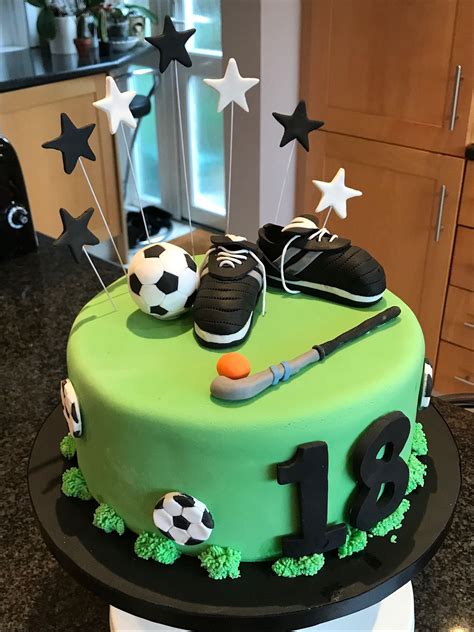 18th Birthday Cake For A Footballer 18th Birthday Cake 18th Birthday