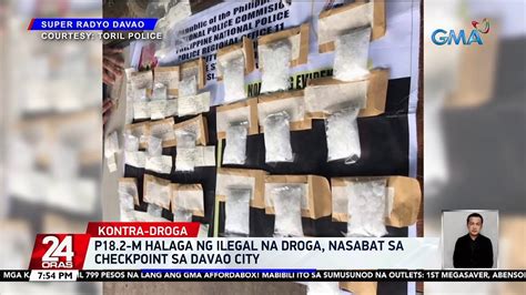 P M Halaga Ng Ilegal Na Droga Nasabat Sa Checkpoint Sa Davao City