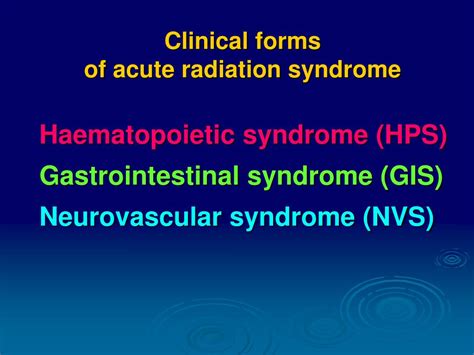 Ppt Acute Radiation Syndrome Powerpoint Presentation Free Download