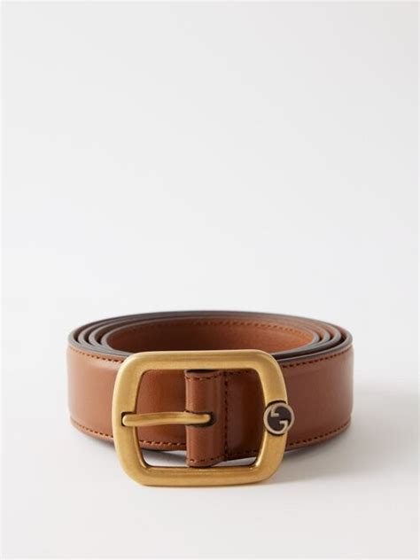 Gucci Interlocking G Leather Belt Shopstyle