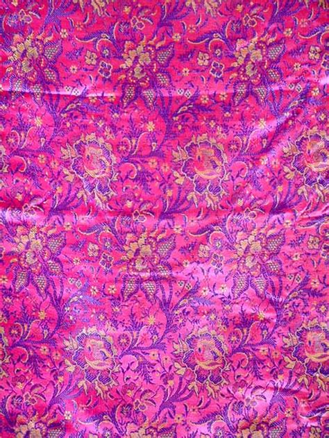 Pink Floral Banarasi Brocade