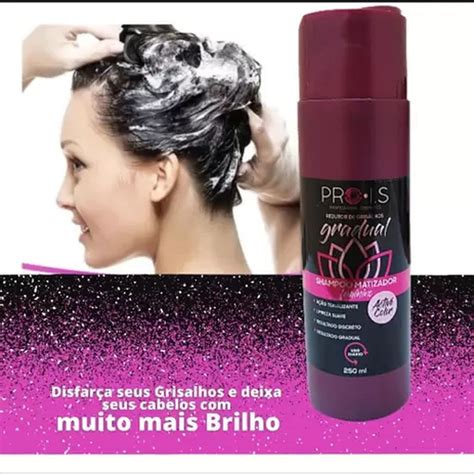 Matizador Escurece Cabelo Branco - KIT - SHAMPOO MATIZADOR FEMININO ESCURECEDOR CABELOS BRANCOS GRISALHOS ...