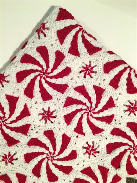 Crochet Peppermint Swirl Blanket With Pattern And Video Link