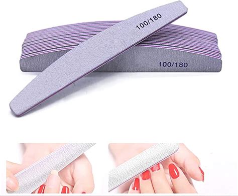 Starthi Nail File Pcs Professional Nail Files Double Sided Emery