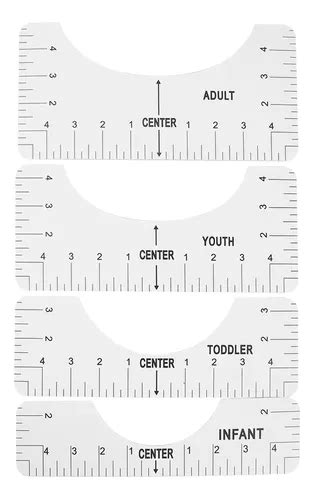 Regla De Alineación De Camisetas Para Gui Tamaño Cuello 4 Meses sin
