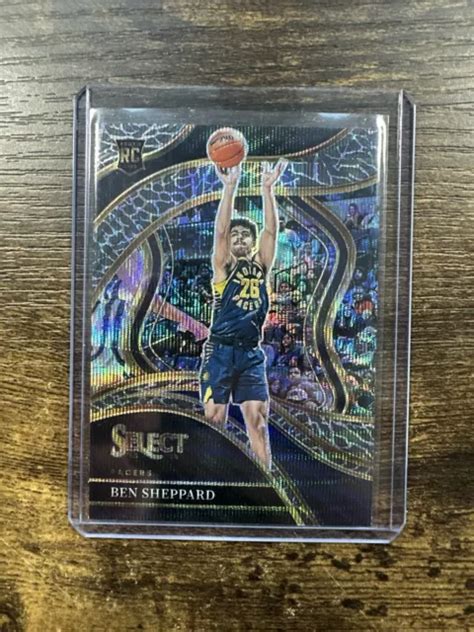 BEN SHEPPARD 2023 24 Panini Select Courtside RC Pelle Di Elefante Prizm