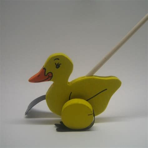 Duck Push Toy Etsy