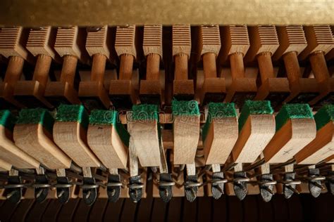 Inside the piano. stock photo. Image of manufacturing - 277342852