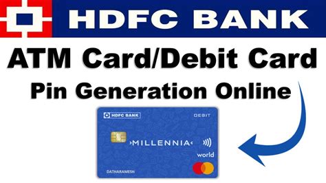 How To Set Hdfc Atm Pin Online Hdfc Debit Card Pin Generation Online