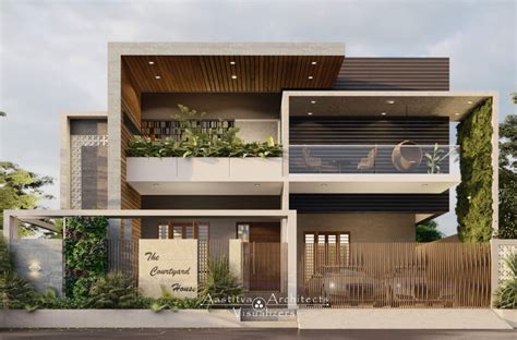 Top Modern Elevation Design Of Aastitva Modern Bungalow House