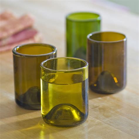 Reclaimed Wine Bottle Glasses | The Green Head